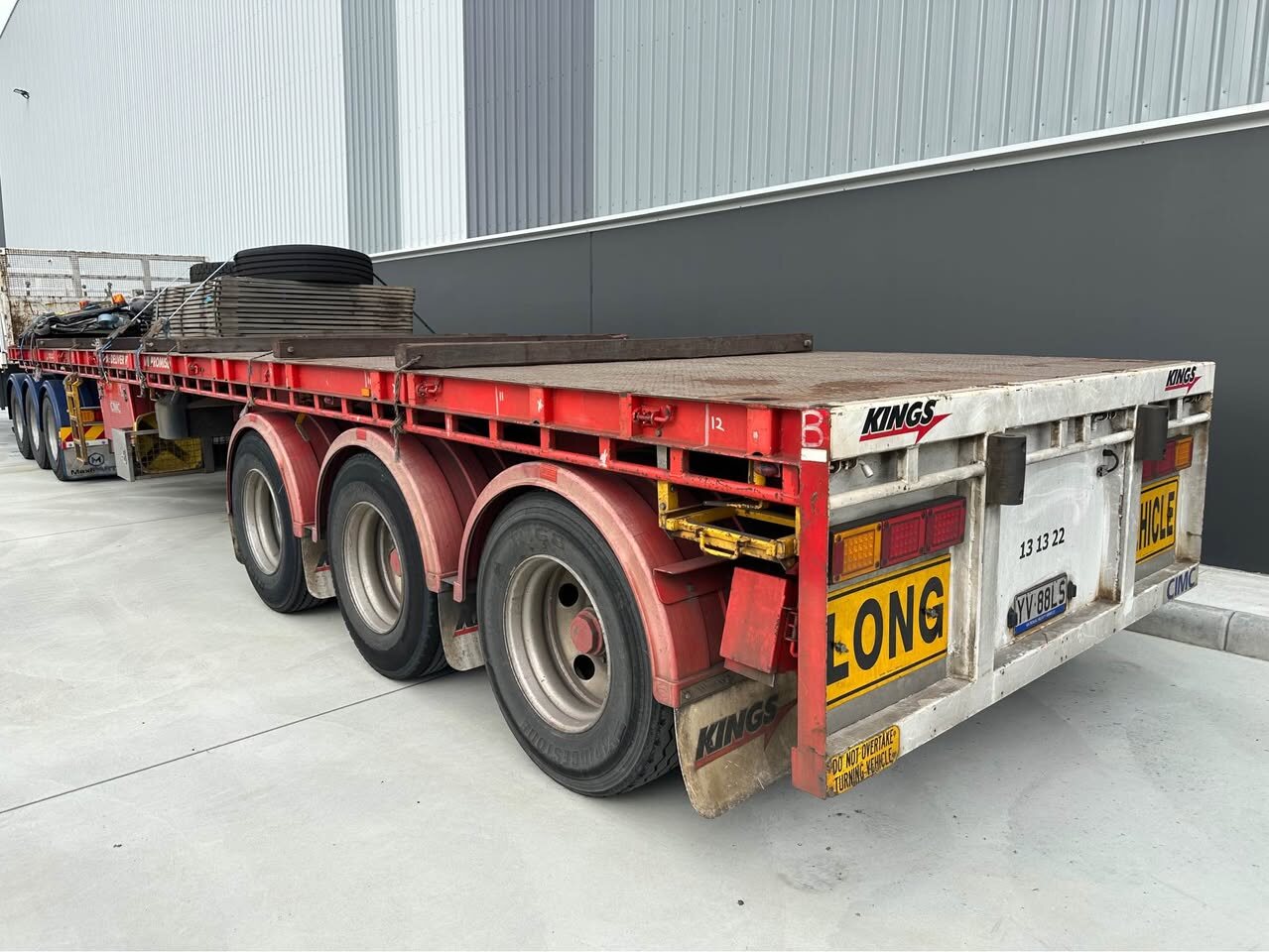 2015 CIMC vgs3 b/double flat top trailer